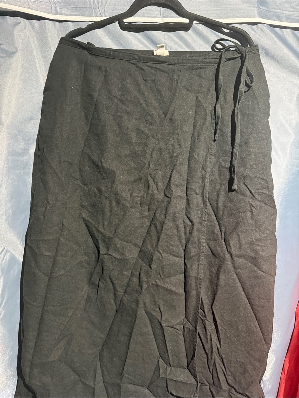 a new day Black Tie-Waist Pencil Skirt